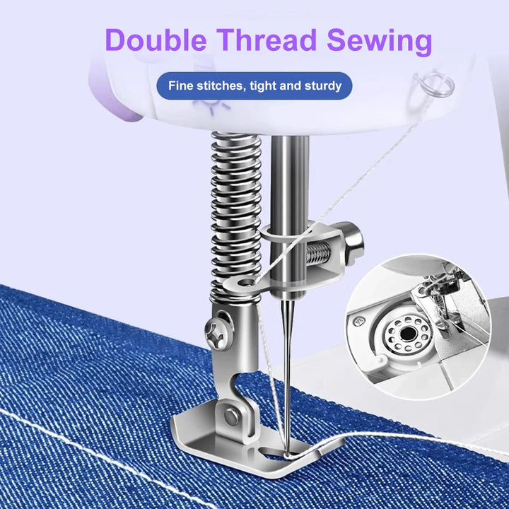 Compact Sewing Machine 202 – With Built-in Light, Cutter & Pedal | Ideal for Beginners