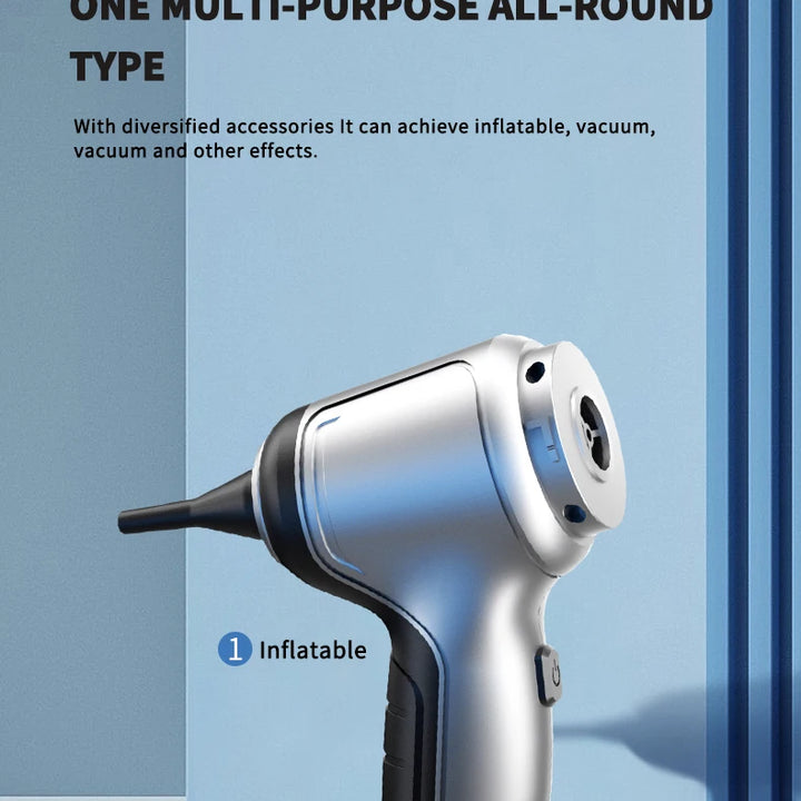 Portable Wireless Car Vacuum – 4-in-1 Handheld Cleaner with Powerful Suction for Home & Auto