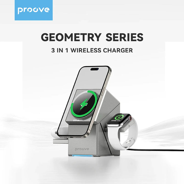 Qi2 3-in-1 Wireless Charger with Auto-Rotating Dock