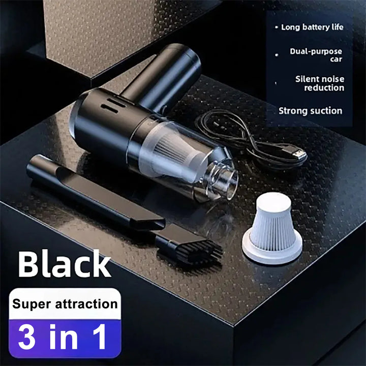 Handheld Car Wireless Vacuum Cleaner - Dry & Wet Use