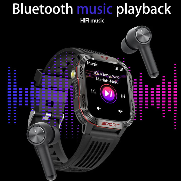 Men’s Waterproof Smartwatch with Bluetooth Calls & Fitness Tracking