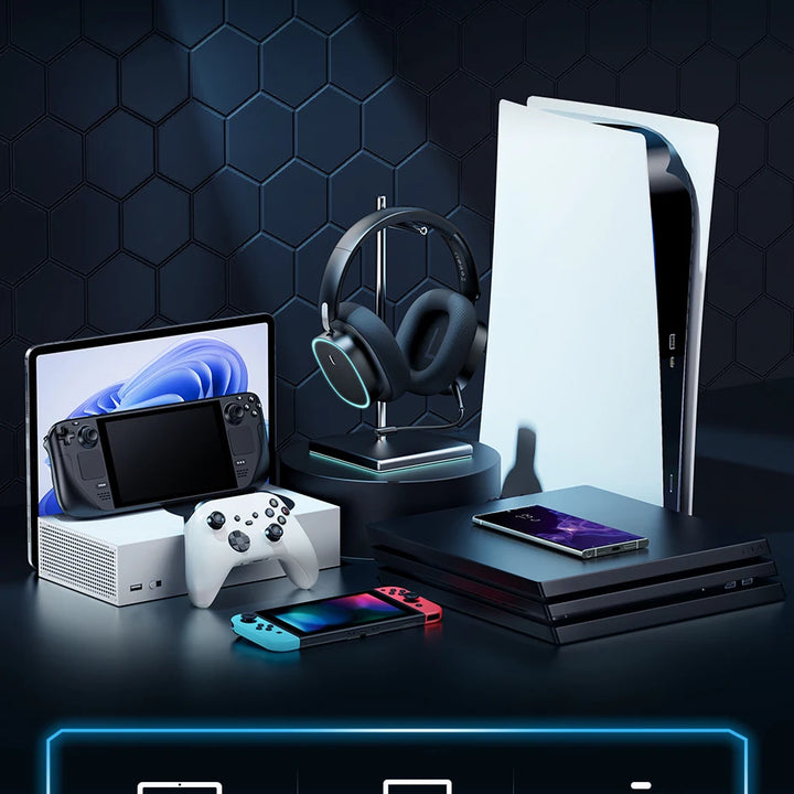 Baseus GH02 Wireless Gaming Headphones - RGB & Bluetooth 5.3