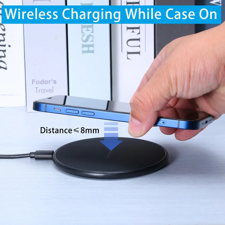 Fast Wireless Charging Pad for iPhone & Samsung Devices