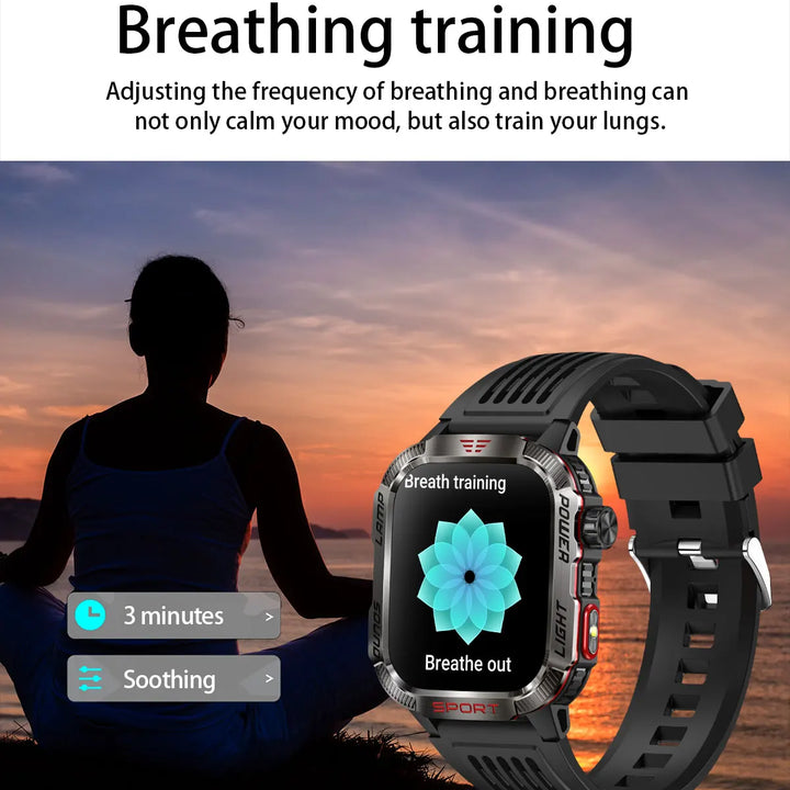 Men’s Waterproof Smartwatch with Bluetooth Calls & Fitness Tracking