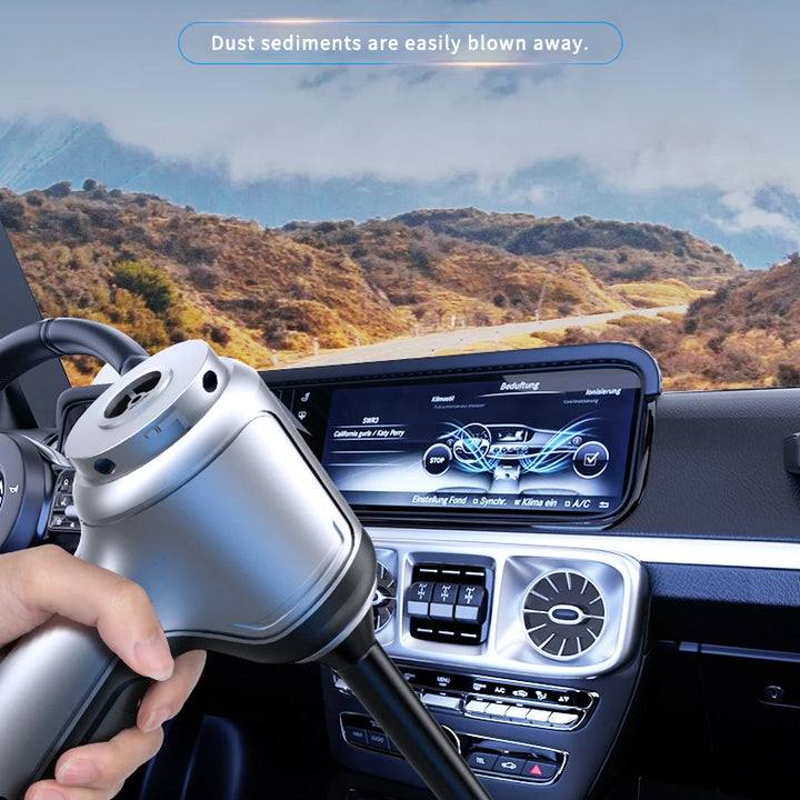 Portable Wireless Car Vacuum – 4-in-1 Handheld Cleaner with Powerful Suction for Home & Auto