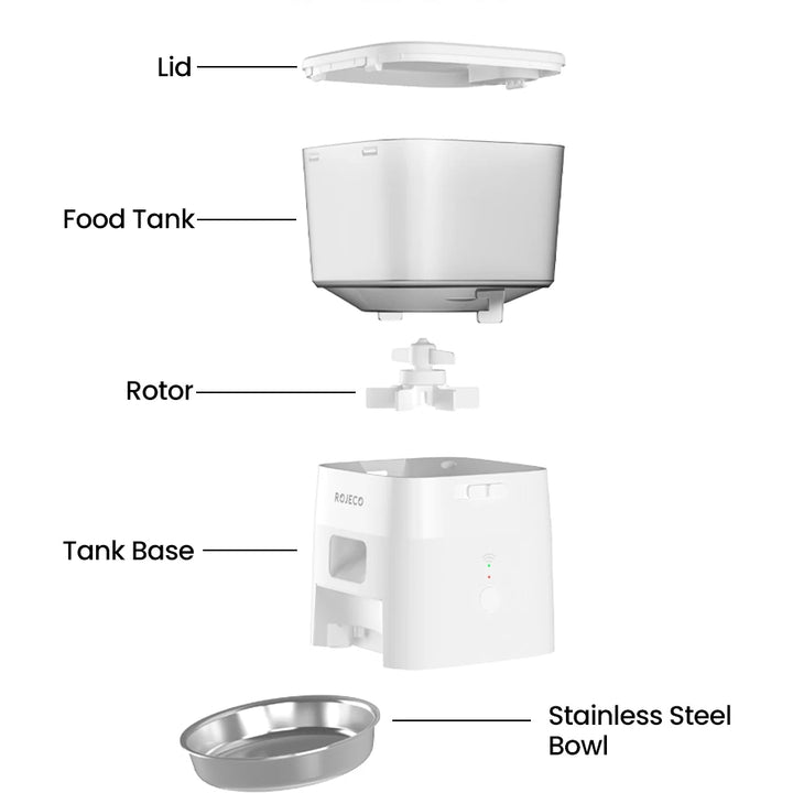 Smart Pet Food Dispenser – Automatic Wi-Fi Feeder for Dogs & Cats