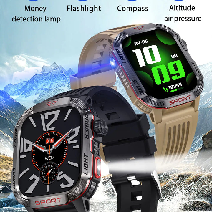 Men’s Waterproof Smartwatch with Bluetooth Calls & Fitness Tracking