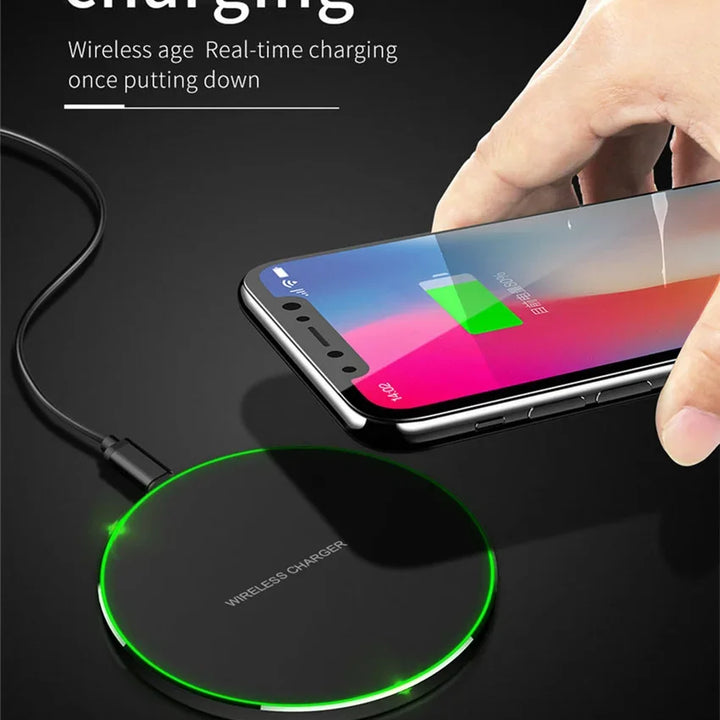 Fast Wireless Charging Pad for iPhone & Samsung Devices