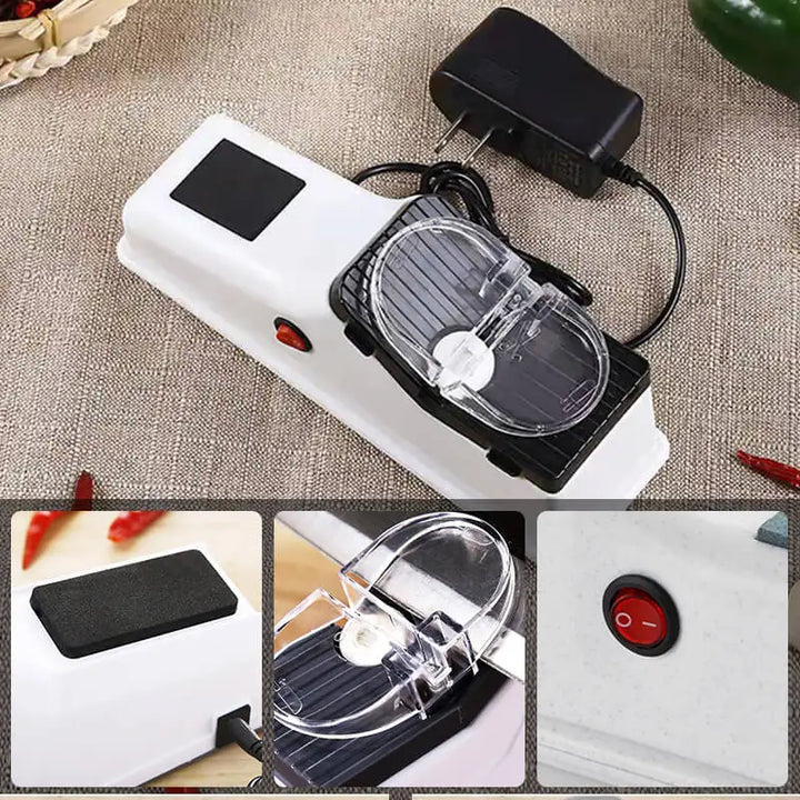 Electric Knife Sharpener – 5-Second Fast Sharpening & Polishing Tool for All Kitchen Knives