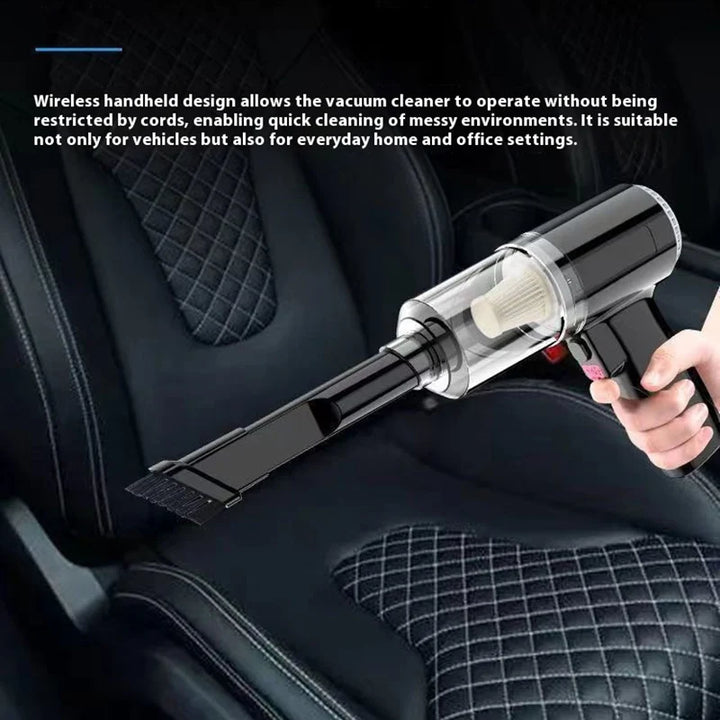 Handheld Car Wireless Vacuum Cleaner - Dry & Wet Use