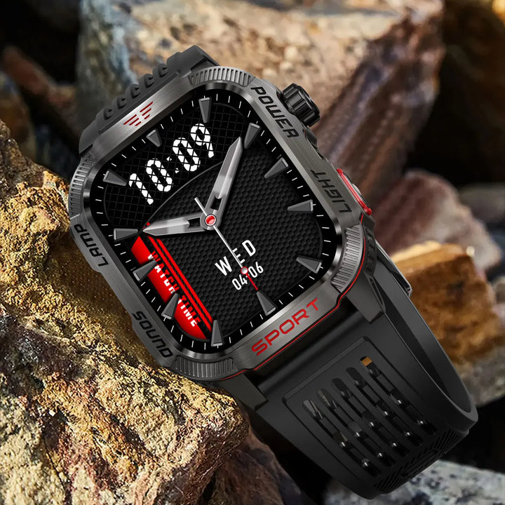 Men’s Waterproof Smartwatch with Bluetooth Calls & Fitness Tracking