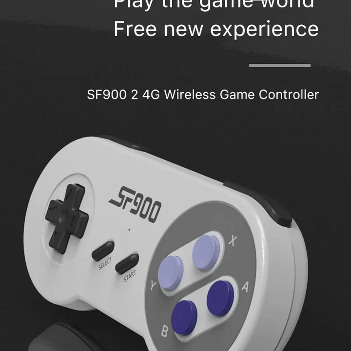 SF900 Retro Game Console – 5000 Built-in Games, HDMI Output, Wireless Controllers, SNES Style