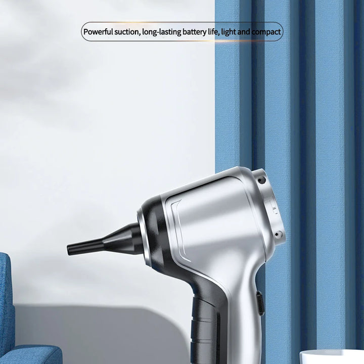 Portable Wireless Car Vacuum – 4-in-1 Handheld Cleaner with Powerful Suction for Home & Auto